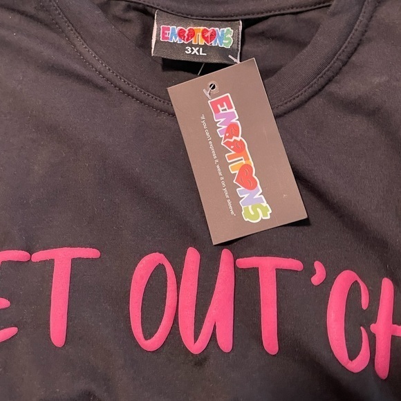 Emotions Emoji Two Short Sleeve Tshirts Size 3XL Unisex NWT - Picture 3 of 9